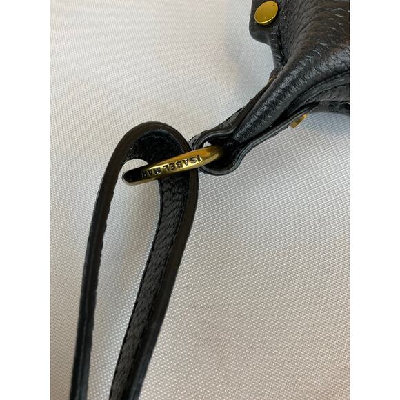 Isabel Marant Oskan Moon Shoulder Bag- Black, about 12 x 7.5 " - Picture 5 of 6